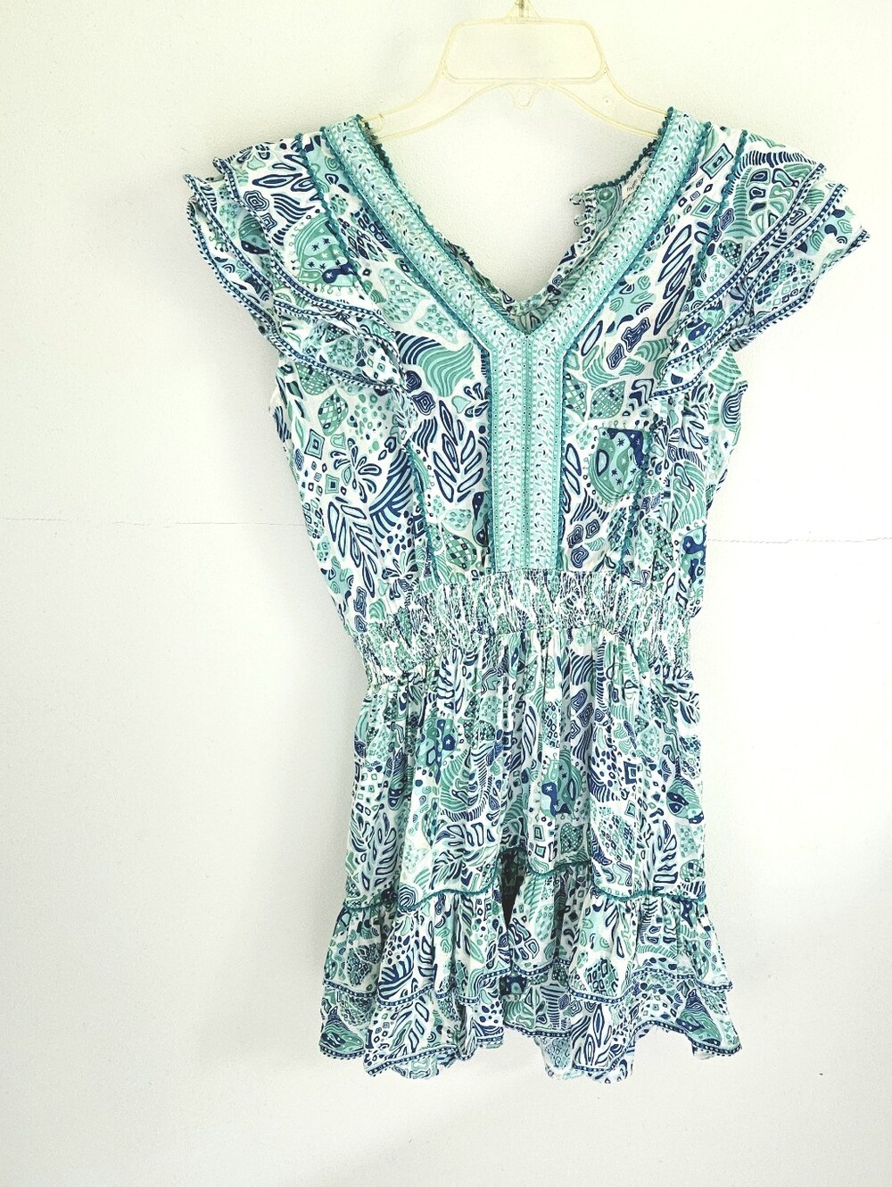 Poupette St. Barth V-neck Girl's Dress